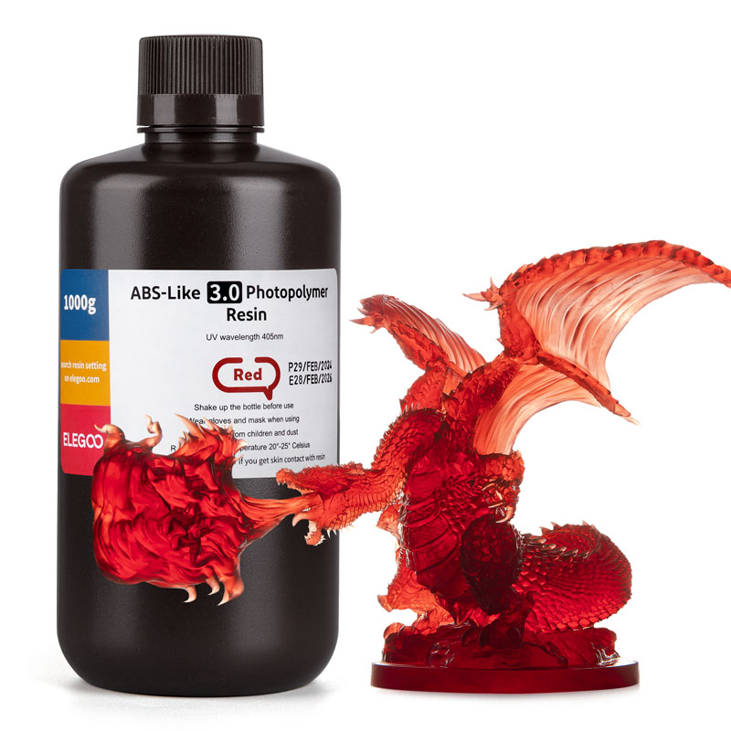 ELEGOO ABS-Like 3.0 Translucent Red, 1 kg