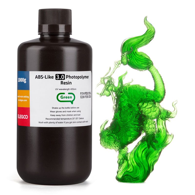 ELEGOO ABS-Like 3.0 Translucent Green, 1 kg