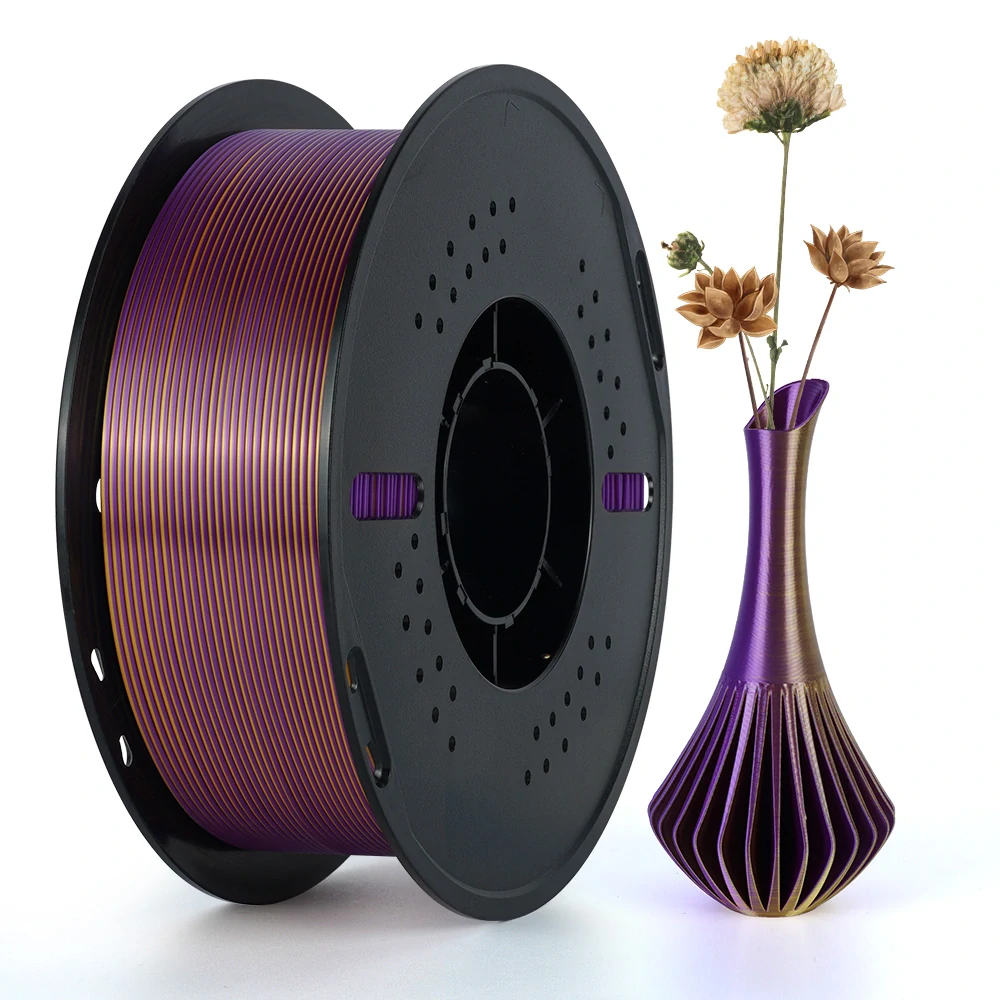 Kingroon PLA DUAL COLOR 1,75 mm 1 kg | Zlatá/Fialová