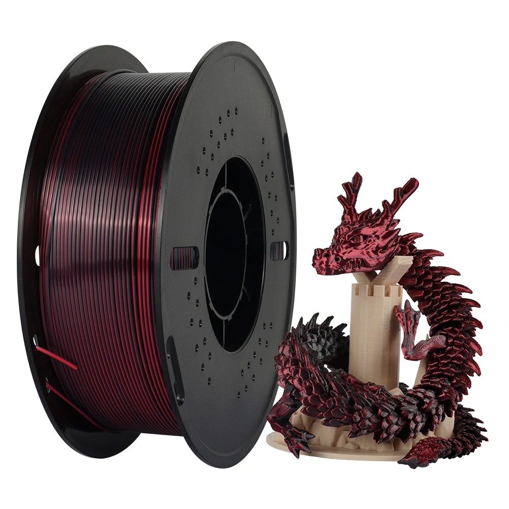 Kingroon PLA DUAL COLOR 1,75 mm 1 kg | Černá/Červená