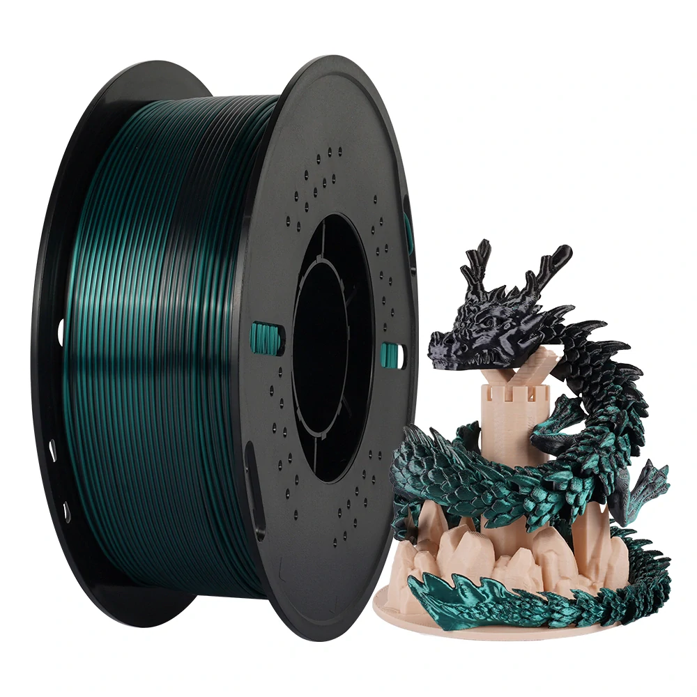 Kingroon PLA DUAL COLOR 1,75 mm 1 kg | Černá/Zelená
