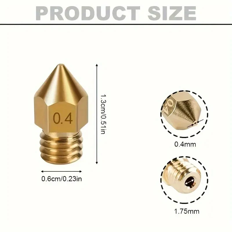 Tryska MK8 mosaz 0,4 mm