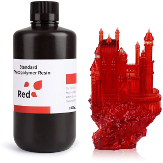 ELEGOO Standard Resin Translucent Red, 1 kg