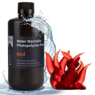 ELEGOO Water Washable Resin Clear Red, 1 kg