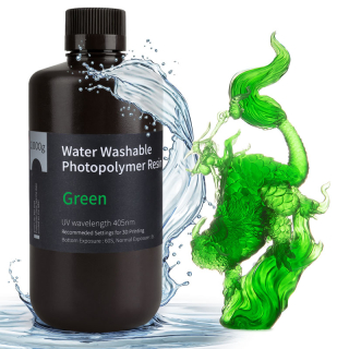 ELEGOO Water Washable Resin Clear Green, 1 kg
