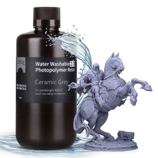 ELEGOO Water Washable 2.0 Resin Ceramic Grey, 1 kg