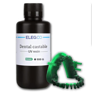 ELEGOO Dental Castable UV Resin Clear Green, 1 kg