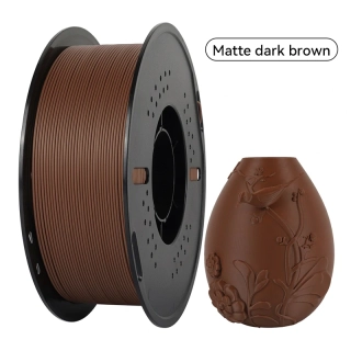 Kingroon PLA MATTE 1,75 mm 1 kg | Matná Tmavá Hnědá