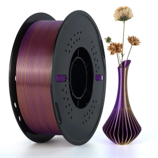 Kingroon PLA DUAL COLOR 1,75 mm 1 kg | Zlatá/Fialová