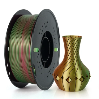 Kingroon PLA TRI COLOR 1,75 mm 1 kg | Zlatá/Zelená/Růžová