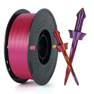 Kingroon PLA TRI COLOR 1,75 mm 1 kg | Červená/Zlatá/Fialová